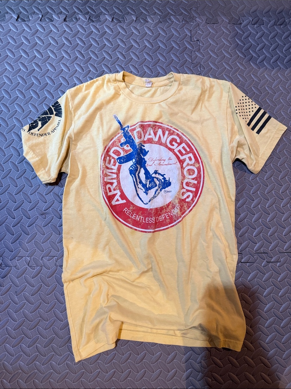 Yellow Short Sleeve Graphic Tee